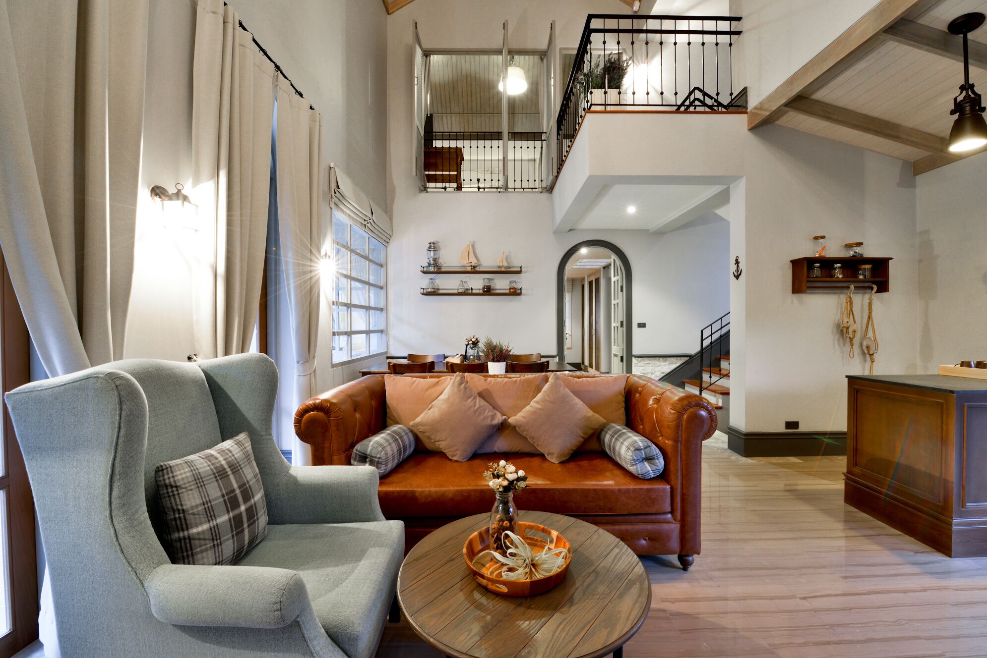 duplex pool villa | living area | 43-inch led tv with digital channels, tv