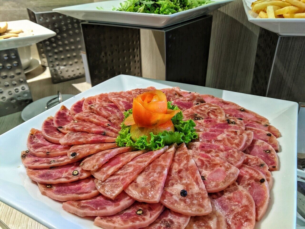 뷔페 아침 식사