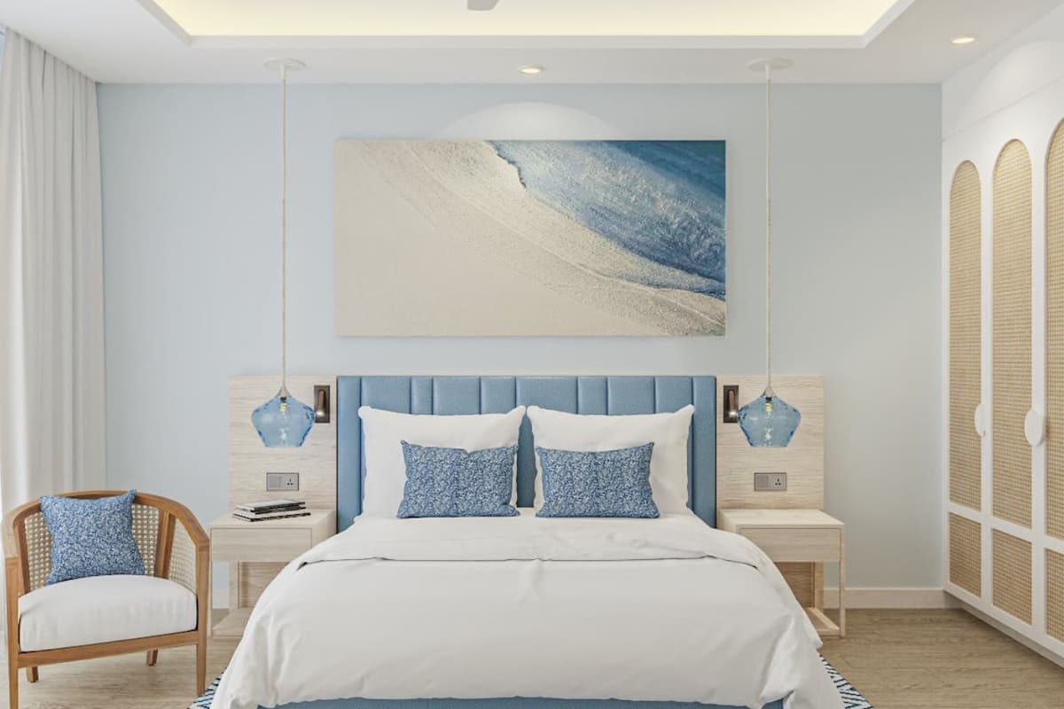 premium beach villa | premium bedding, memory-foam beds, minibar, in-room safe