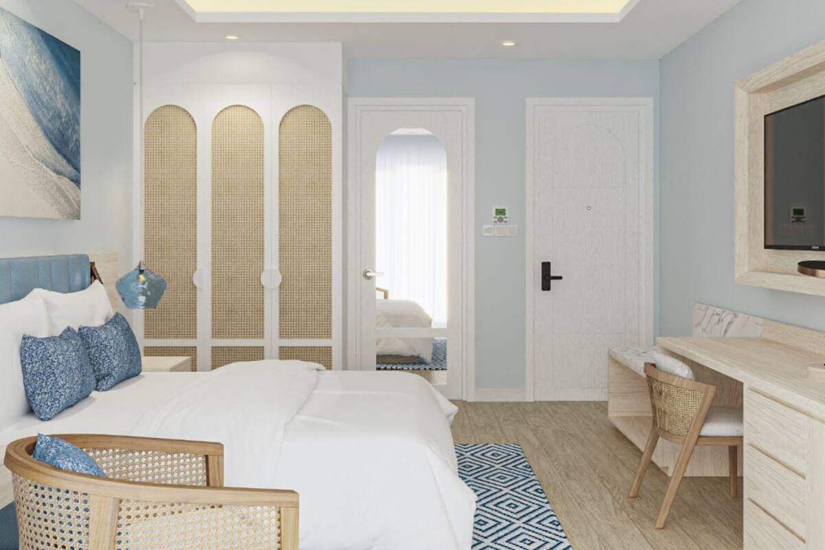 premium beach villa | premium bedding, memory-foam beds, minibar, in-room safe