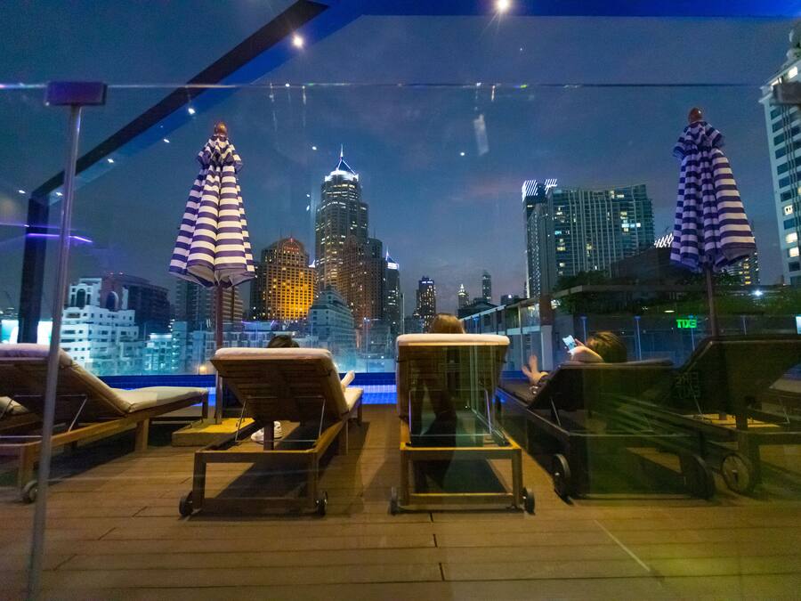 Outdoor pool, open 7:00 AM to 8:00 PM, pool umbrellas, sun loungers