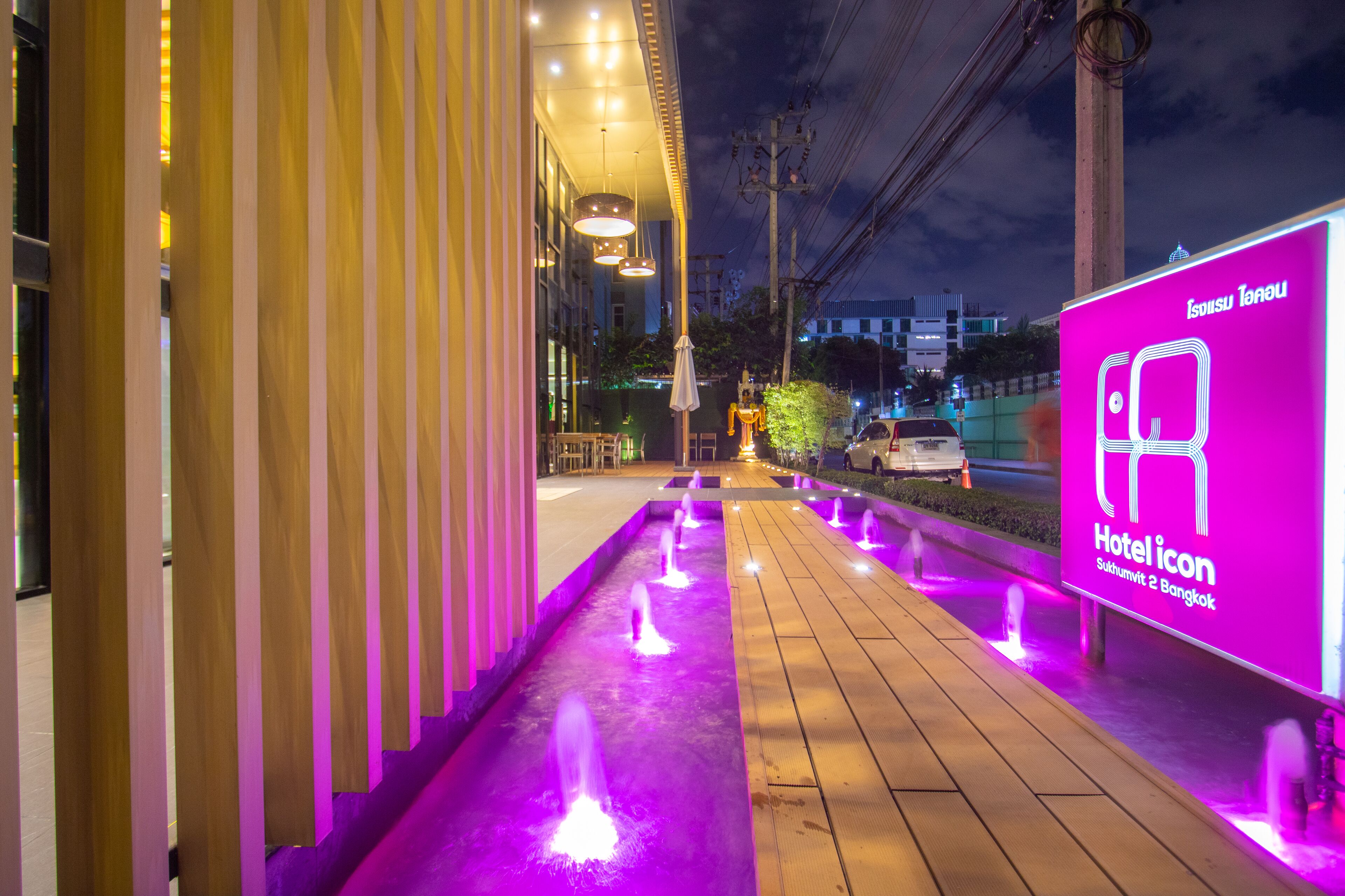 front of property – evening/night