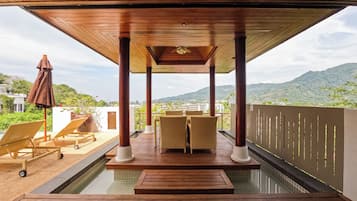 Villa 2 Bedrooms, Private Pool, Ocean View | Terraza o patio