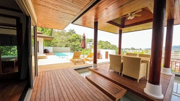 Villa 2 Bedrooms, Private Pool, Ocean View | Terrace/patio