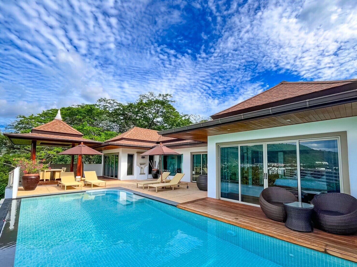 Villa 2 Bedrooms, Private Pool, Ocean View | Terrace/patio