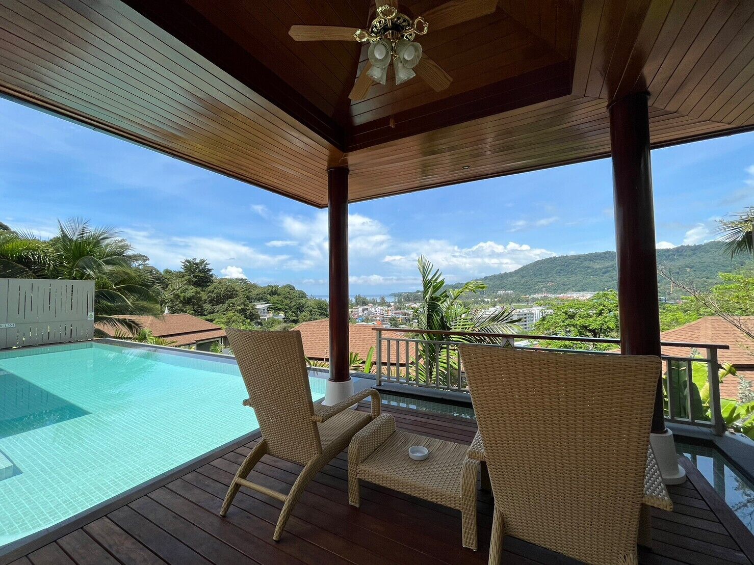 Villa 1 Bedroom, Private Pool, Sea View | Terrace/patio