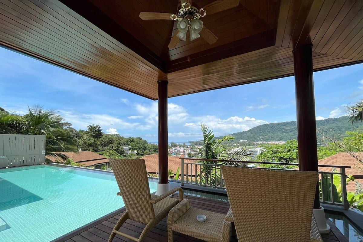 Villa 1 Bedroom, Private Pool, Sea View | 露台/庭院
