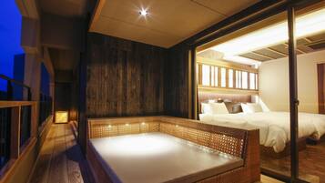 Traditional-Zimmer, Nichtraucher (Japanese-Western, SOLA - Type E) | Außen-Whirlpool