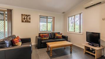 Chalet, 2 Bedrooms | Living area | Flat-screen TV