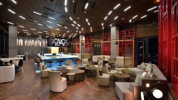 Lobby lounge, garden views