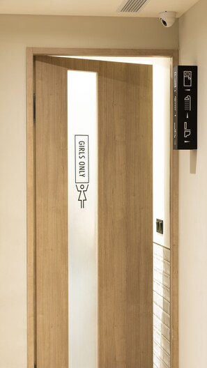 Shared Dormitory, Women only, Shared Bathroom | Bathroom | Hair dryer, slippers, shampoo, toilet paper