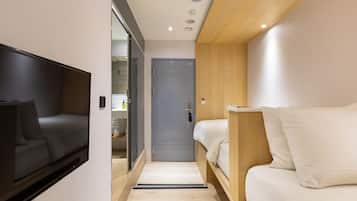 Standard Twin Room, No Windows | Premium bedding, iron/ironing board, free WiFi, bed sheets