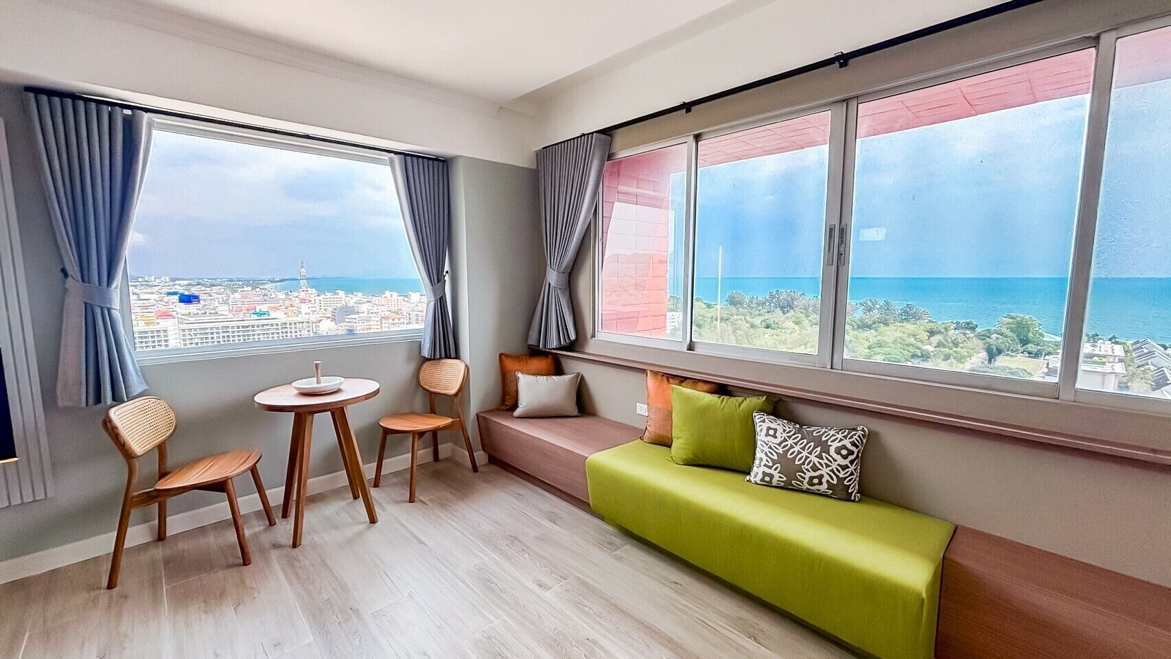 Uitzicht vanuit accommodatie