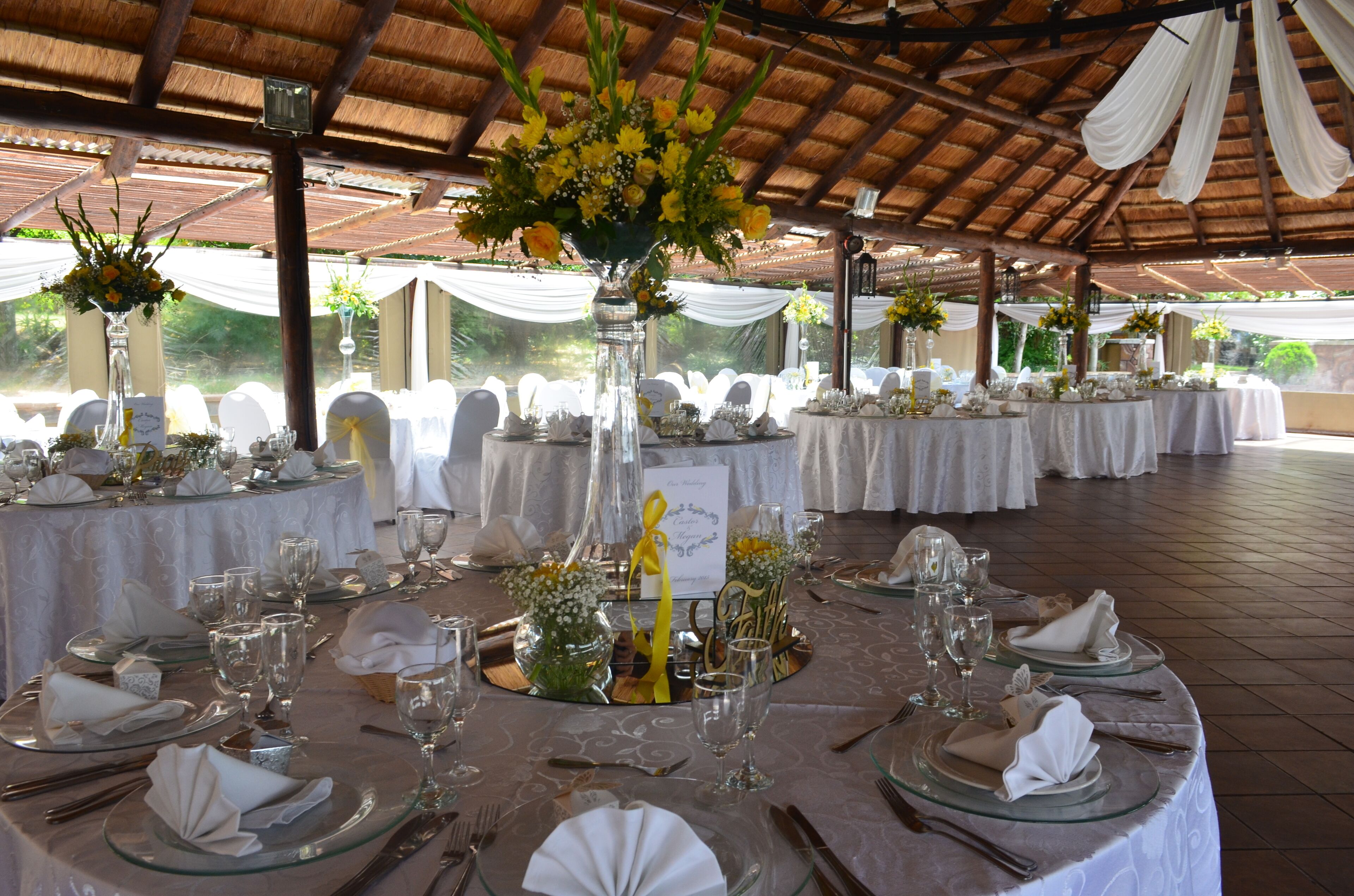 outdoor wedding area
