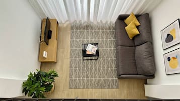 Apartment (Duplex) | Living area | Flat-screen TV, DVD player