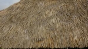 A thatched-roof structure with a covered seating area and a table. - Hotel Paraiso Escondido (Puerto Escondido)