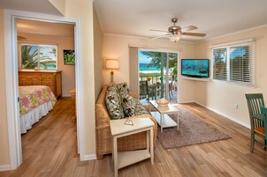 Beach Front King Suite | Premium bedding, pillowtop beds, individually decorated