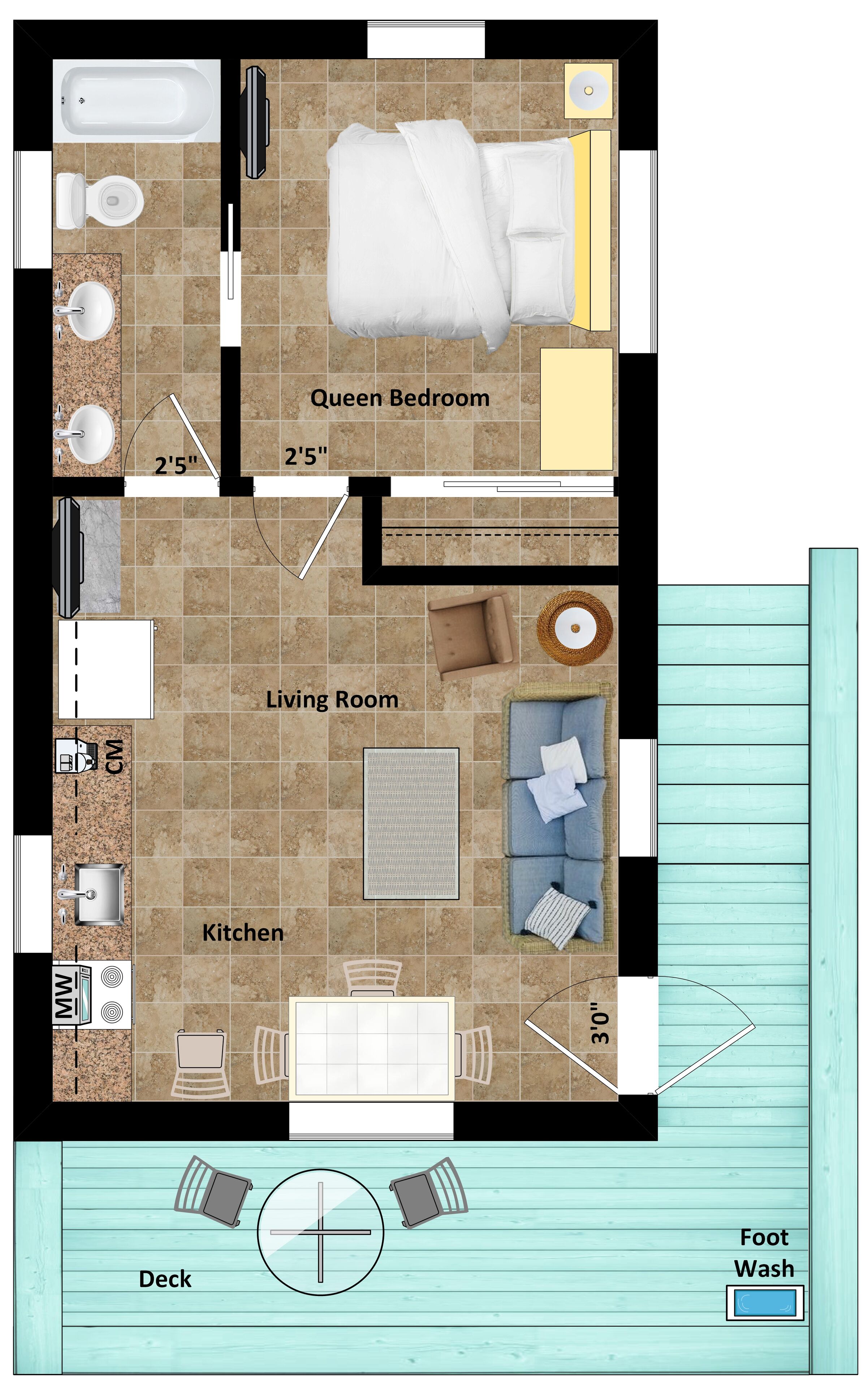 wildflower cottage | floor plan