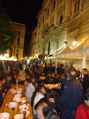 Blick von der Unterkunft