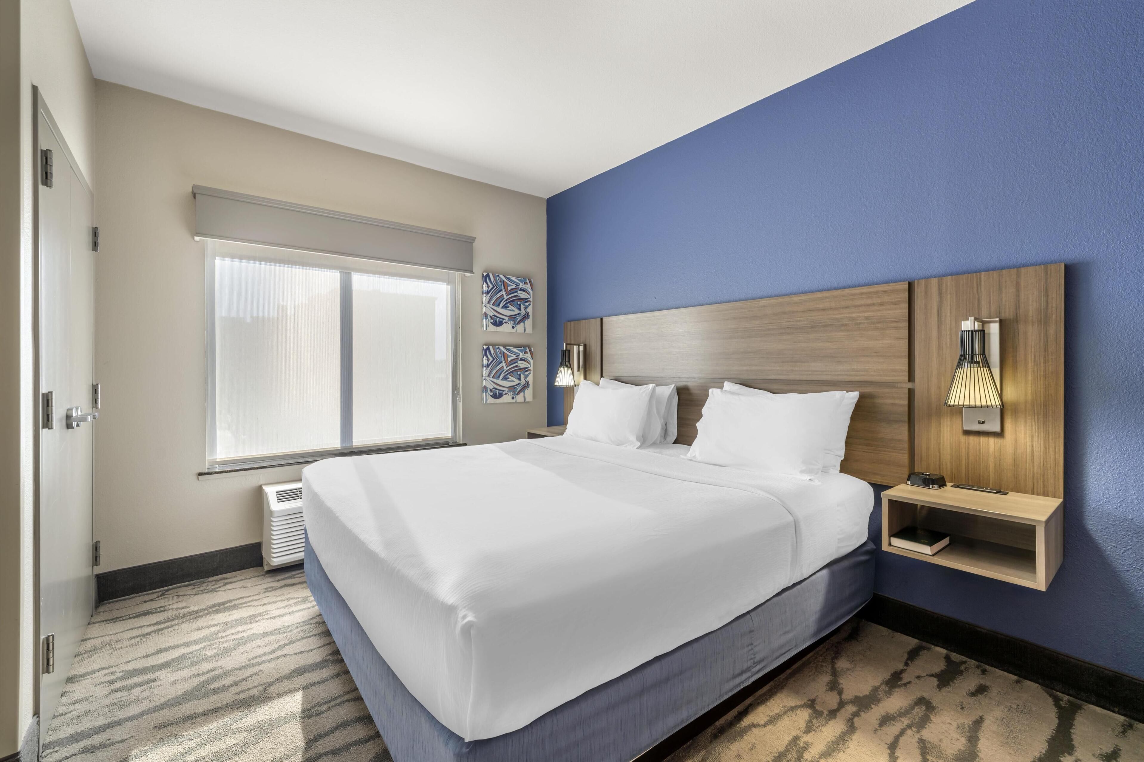 suite, 1 king bed, non smoking, refrigerator & microwave | room amenity