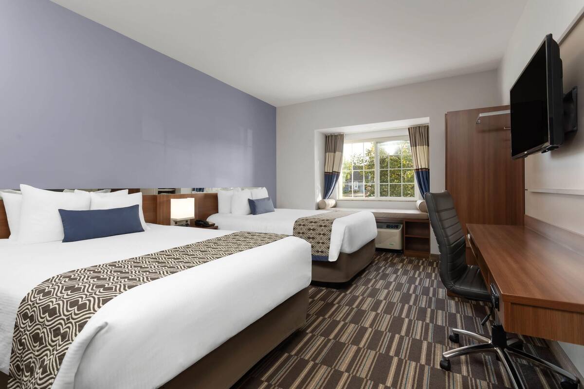 Room, 2 Queen Beds, Non Smoking | Egyptian cotton sheets, premium bedding, pillow-top beds, desk