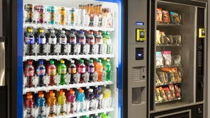 A vending machine with a variety of beverages and snacks. - Microtel Inn & Suites by Wyndham Sault Ste. Marie (Sault Ste. Marie)