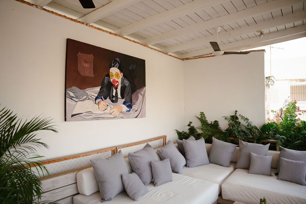 family room | living area | led tv, tablet, ipod dock