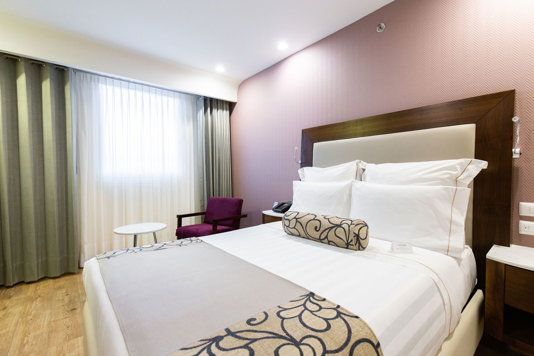 Premium bedding, in-room safe, desk, soundproofing