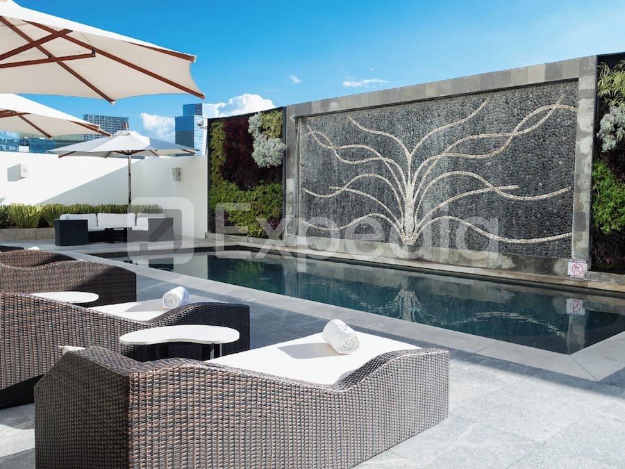Outdoor pool, open 8:00 AM to 10:00 PM, pool umbrellas, pool loungers