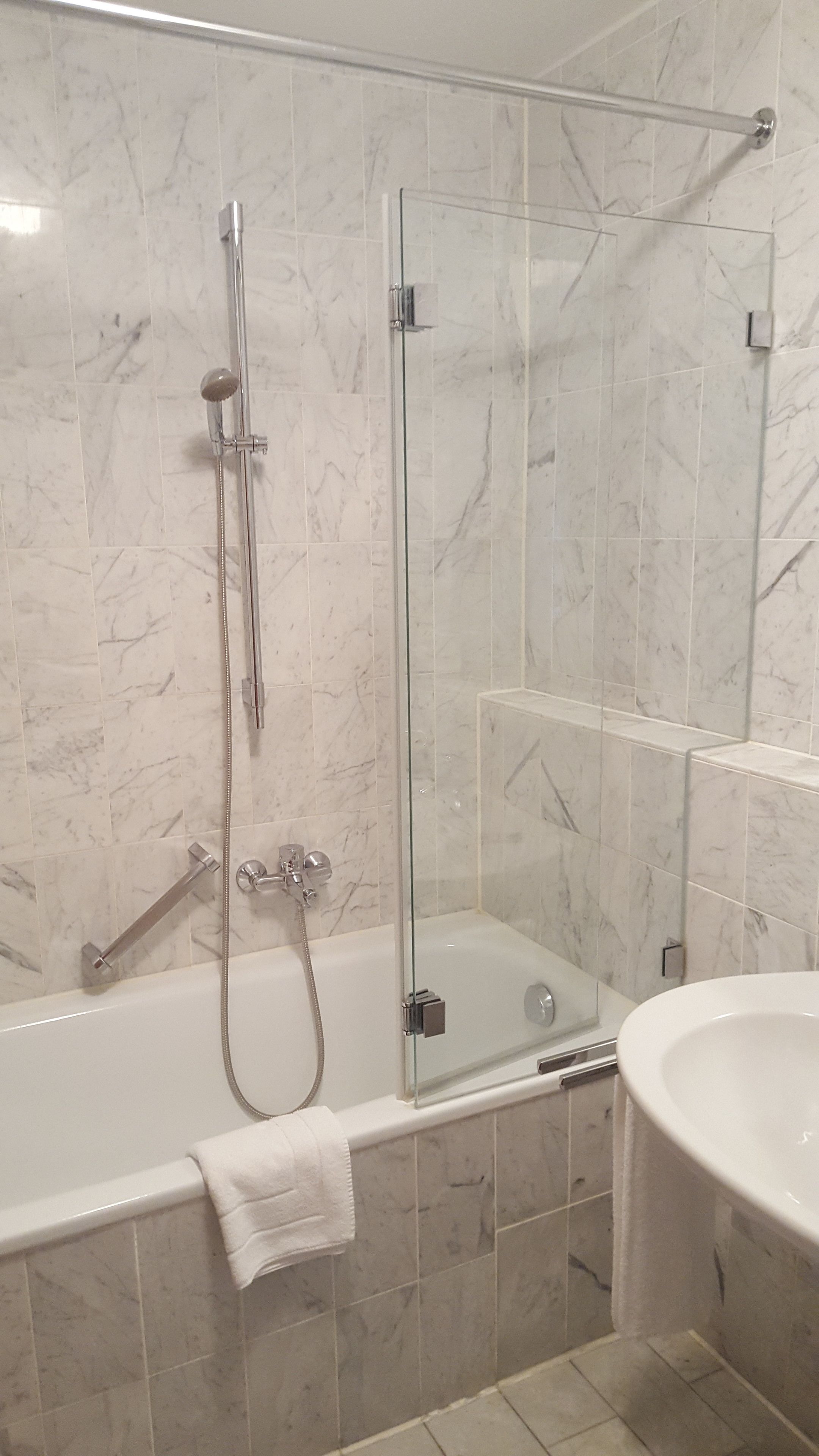 free toiletries, hair dryer, towels, soap