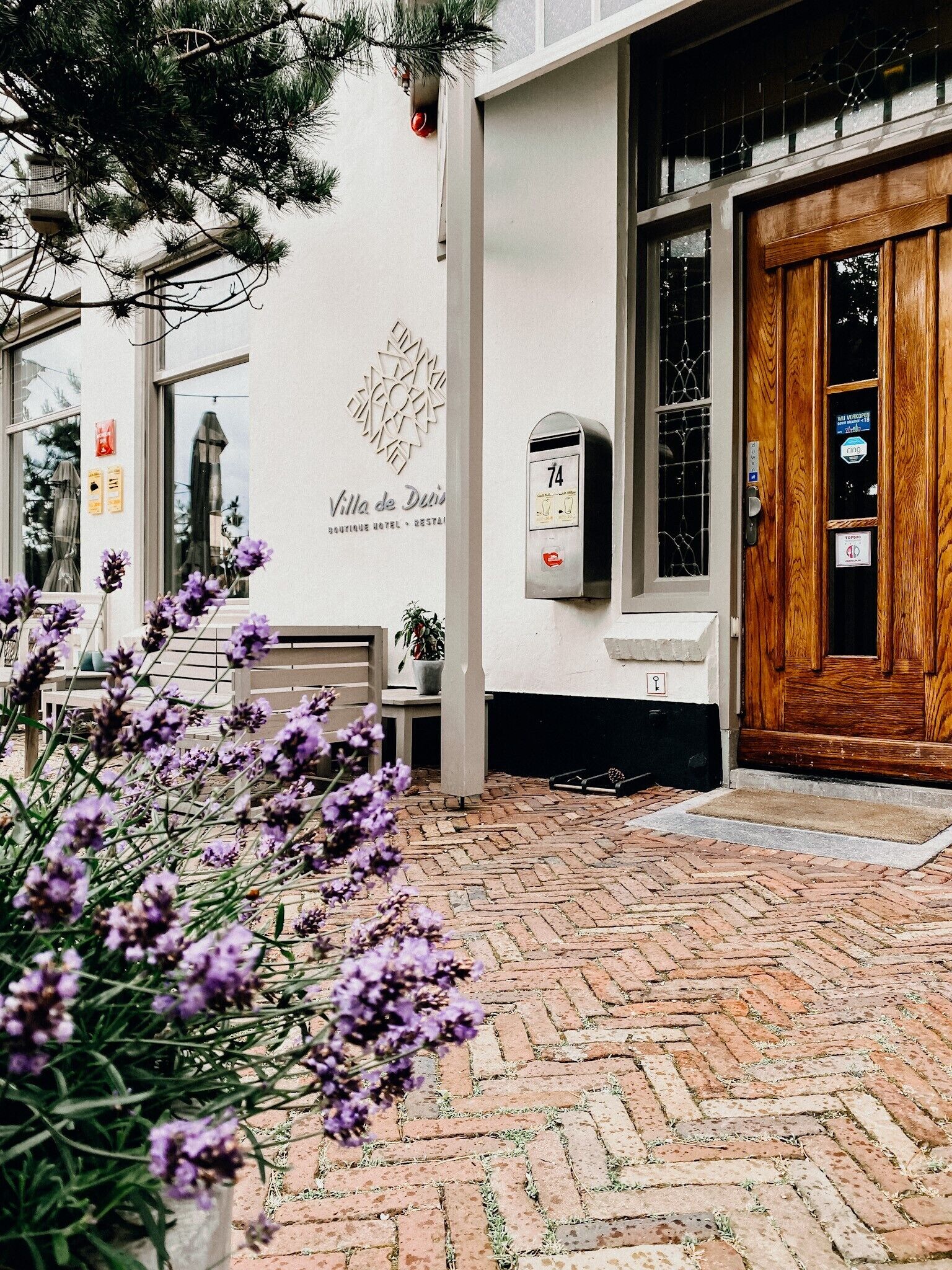 Voorkant van accommodatie