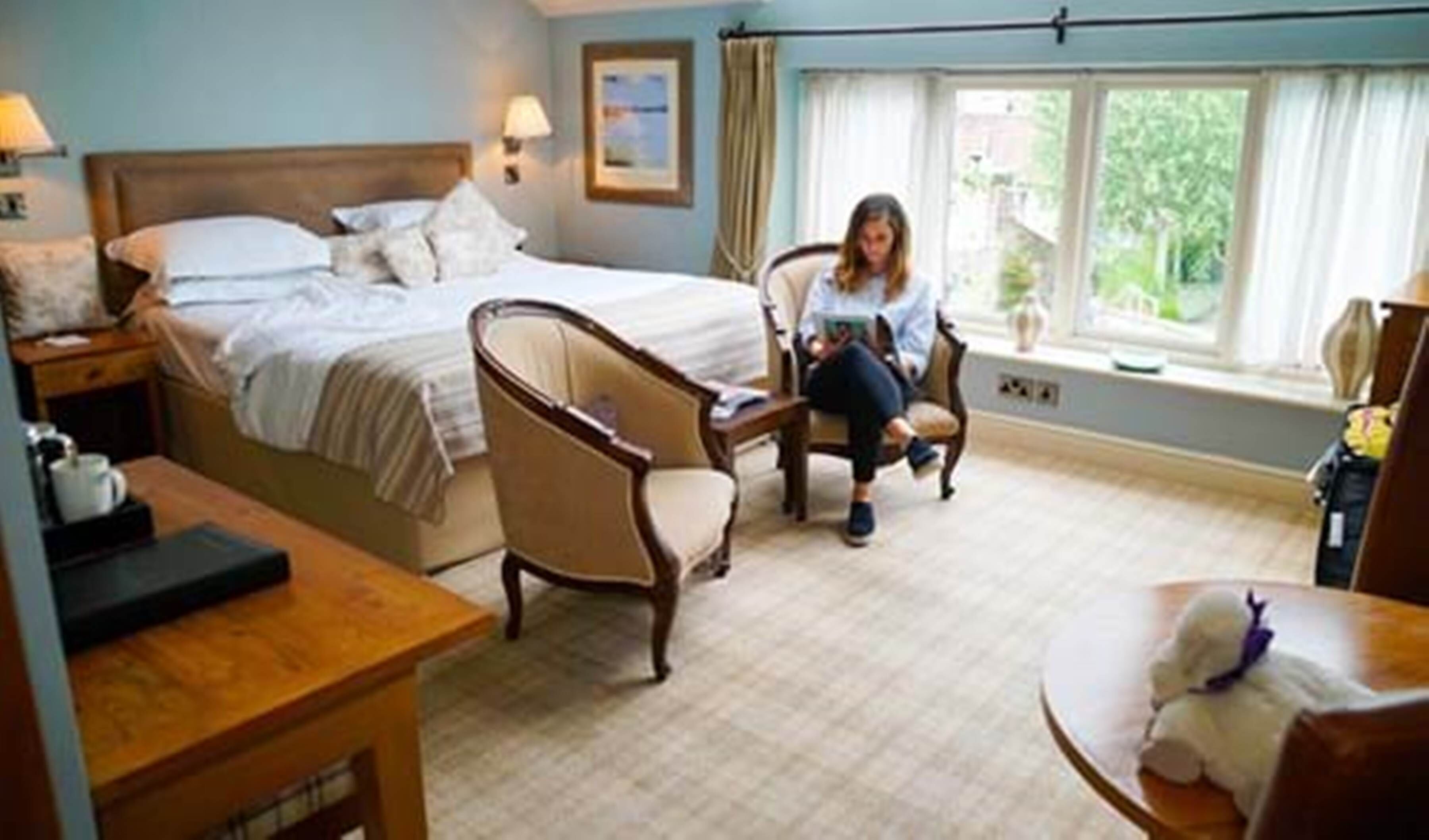 classic double room | living area | tv