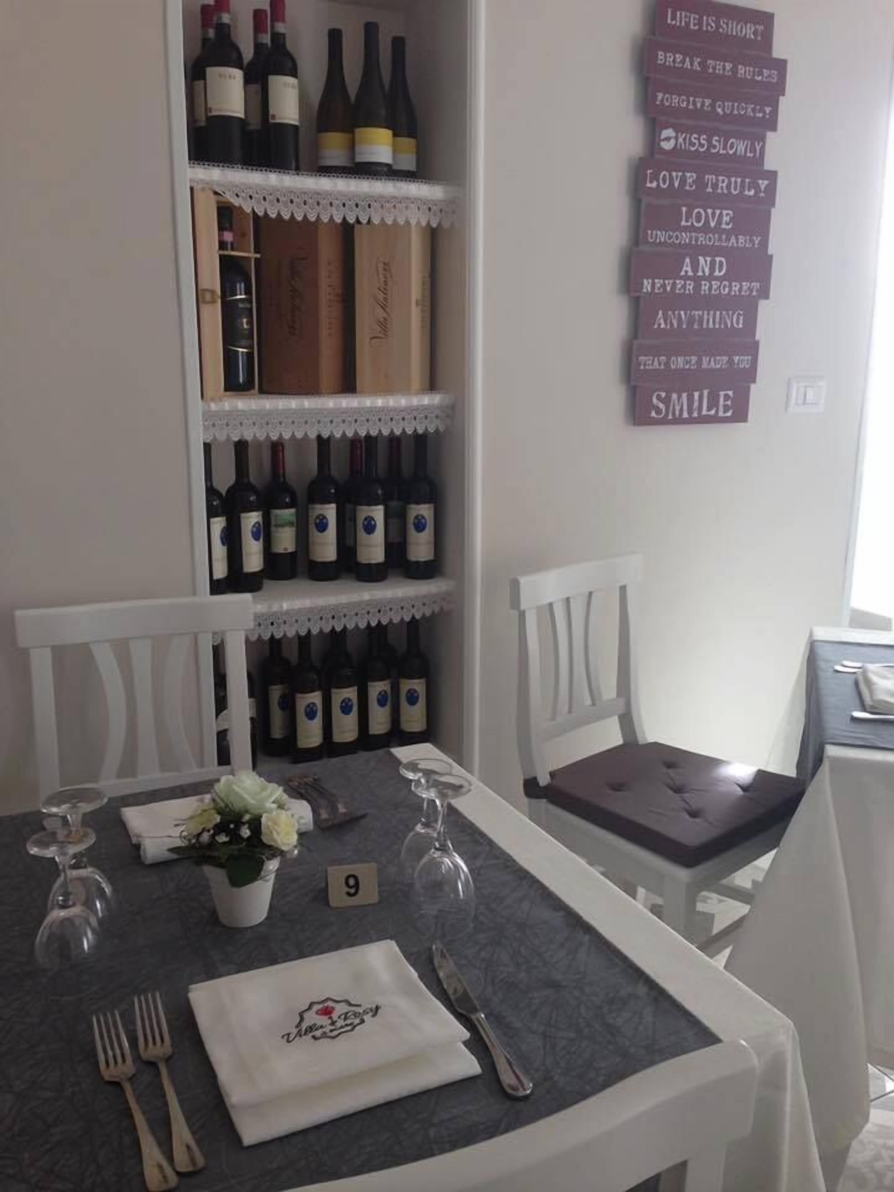 breakfast, lunch, dinner served; italian cuisine