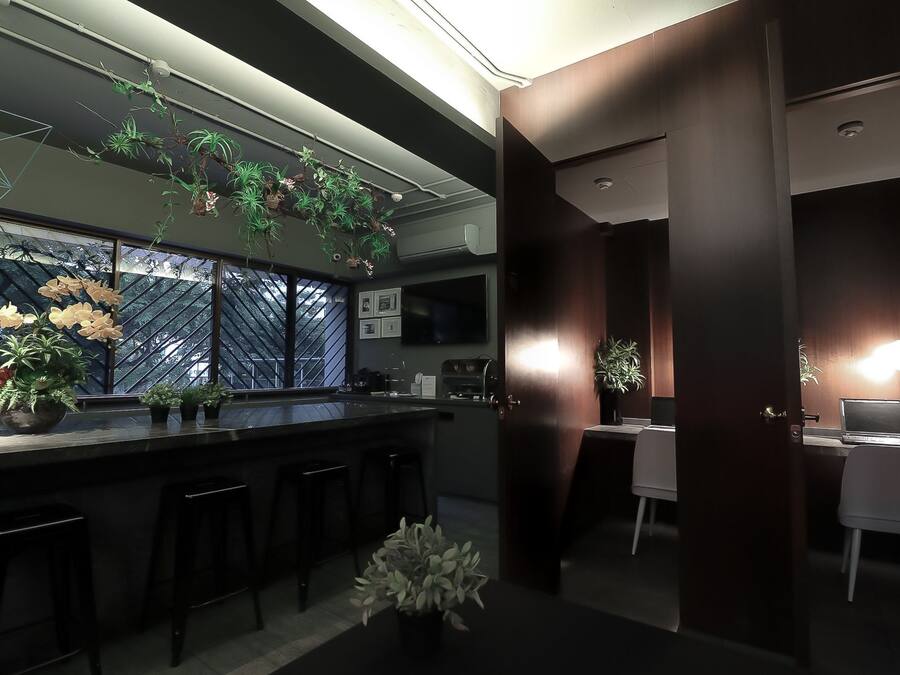 Shared fridge, microwave