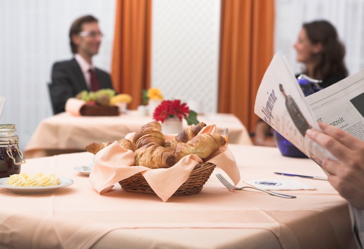 daily buffet breakfast (eur 19 per person)