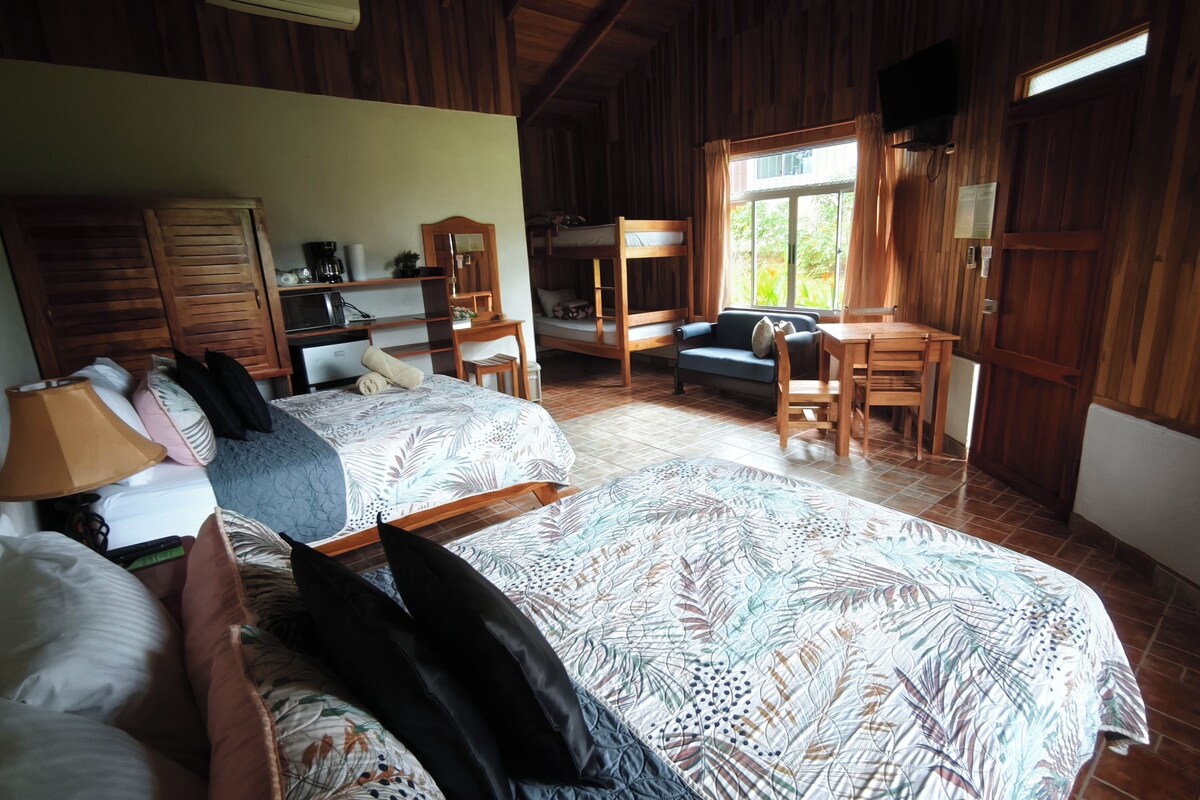 Family Room | Premium bedding, blackout drapes, WiFi (free), individually furnished