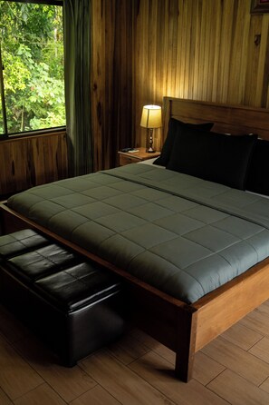 Habitación Deluxe | Ropa de cama de alta calidad, muebles diferentes y cortinas blackout 