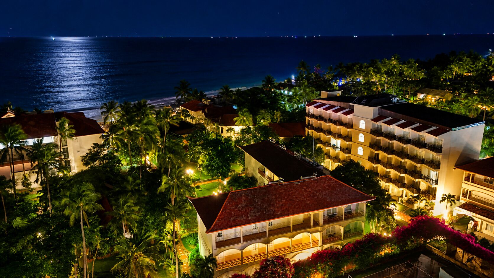 Front of property – evening/night