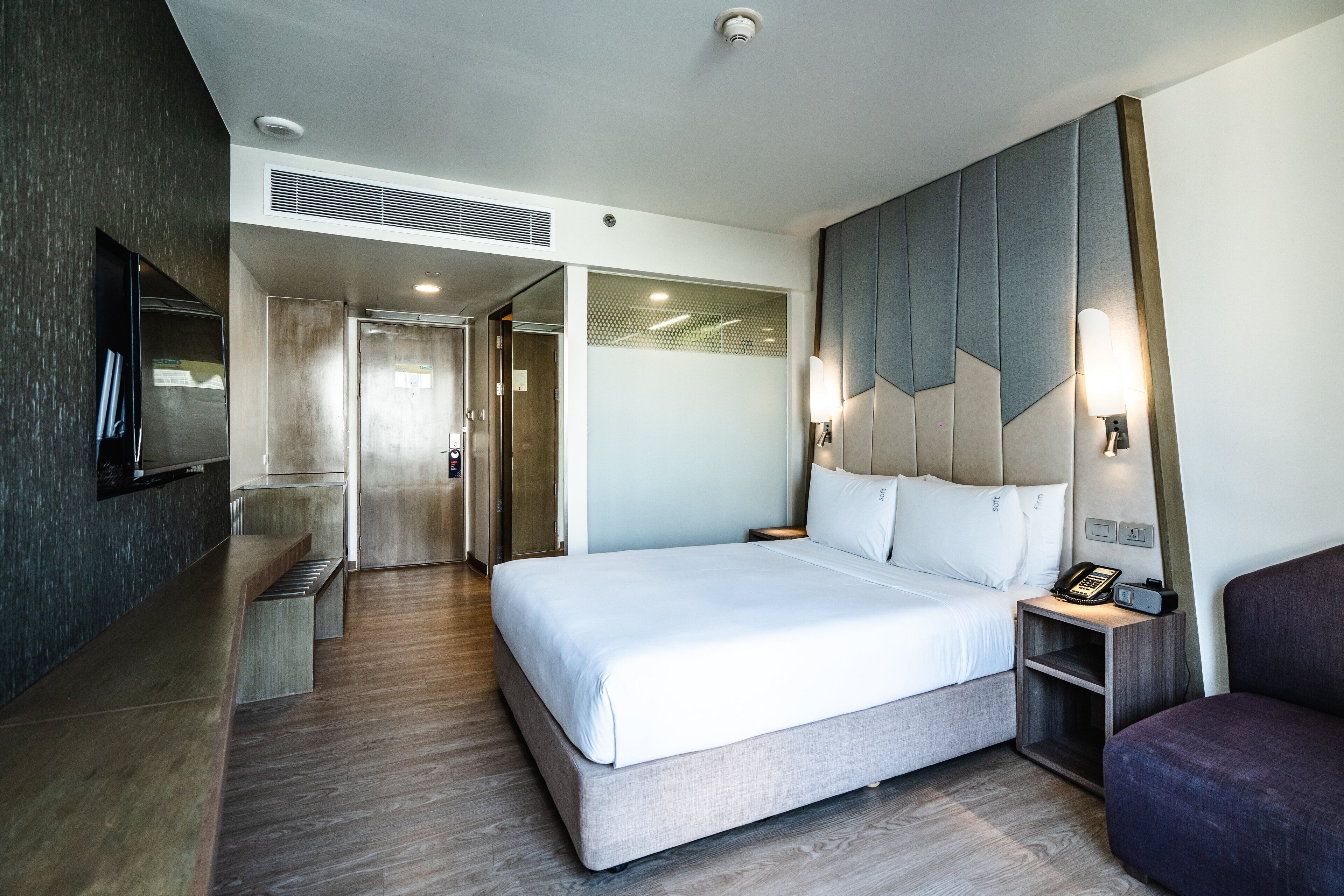In-room safe, desk, laptop workspace, blackout drapes