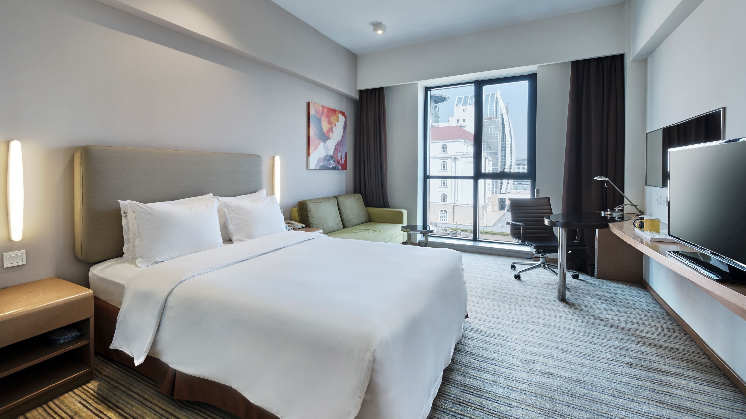 Down comforters, in-room safe, desk, laptop workspace