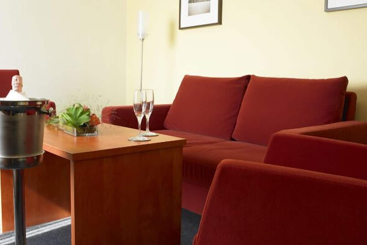 double room | living room | led tv, pay films