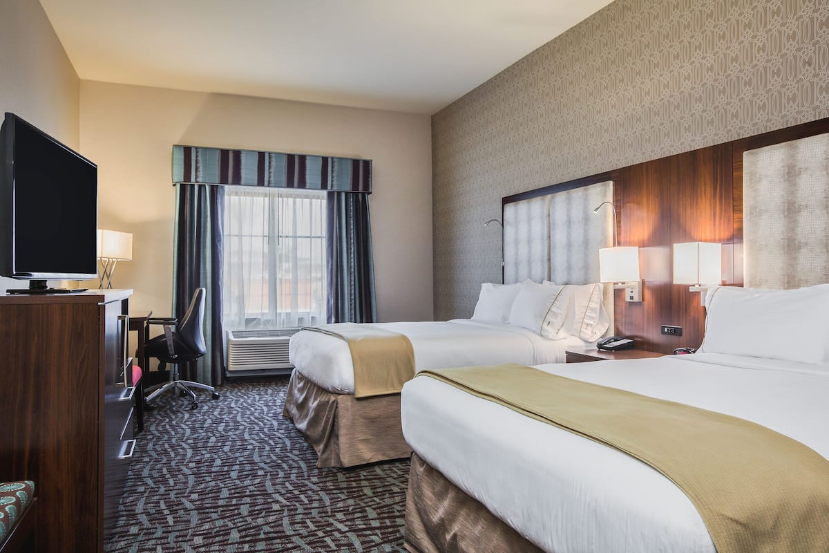 Egyptian cotton sheets, premium bedding, desk, blackout curtains