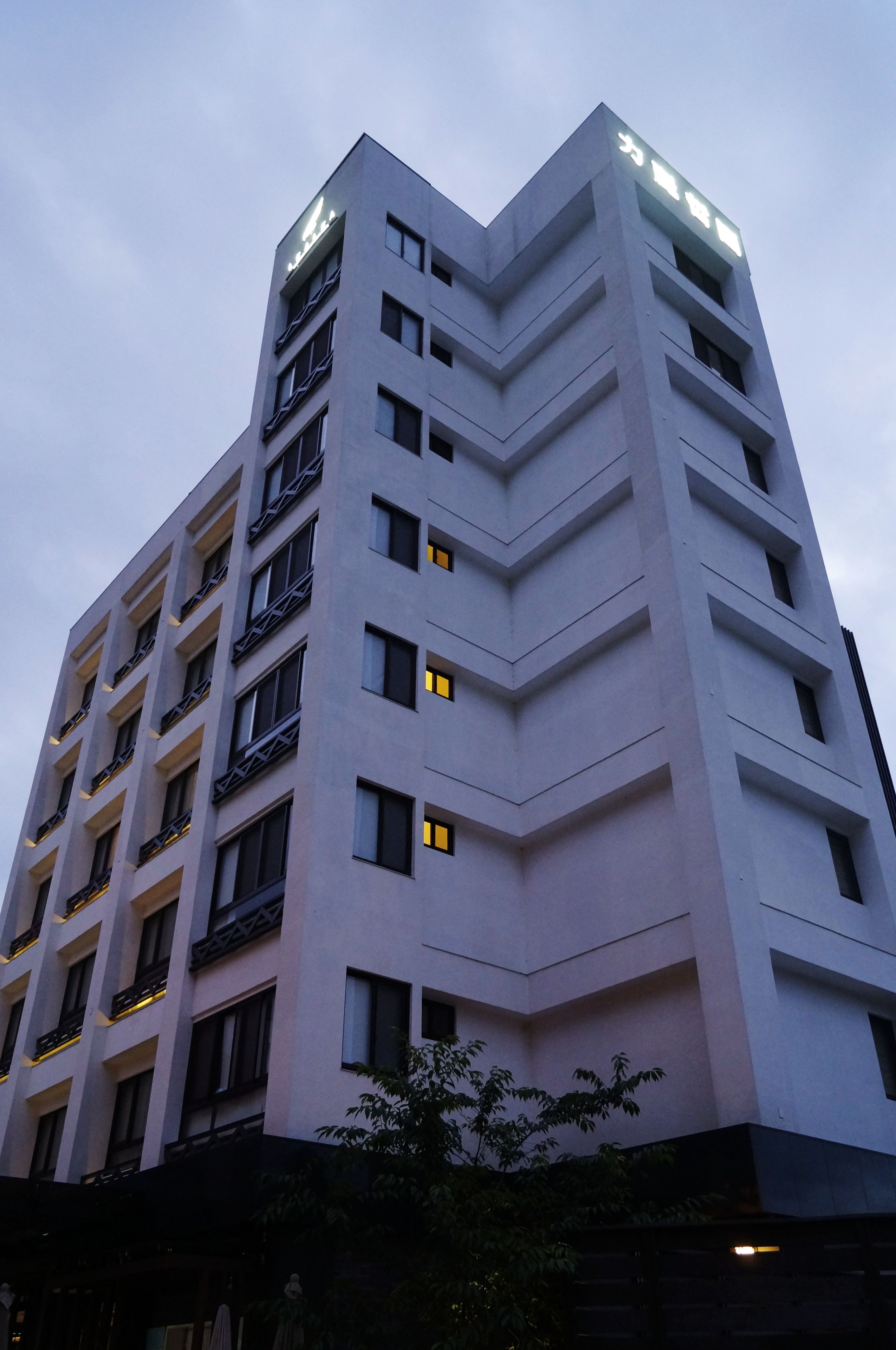 front of property – evening/night