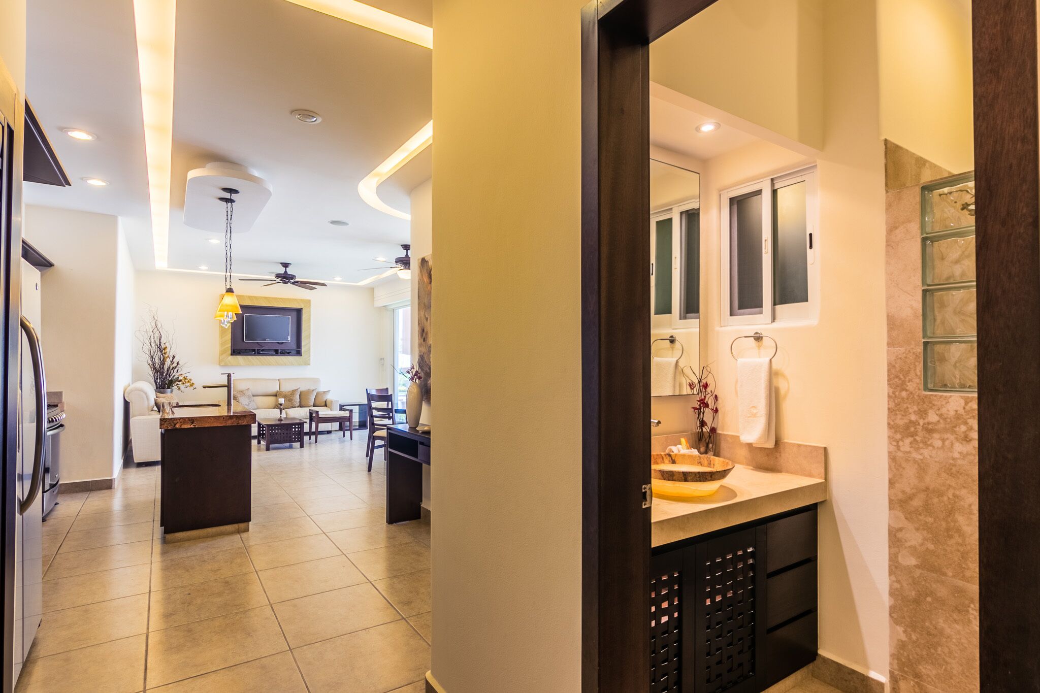 room, 2 bedrooms, partial ocean view (residence) | bathroom | shower, towels