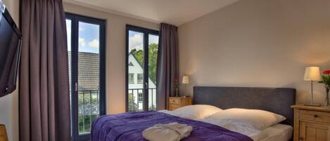 2 sovrum, minibar och barnsängar