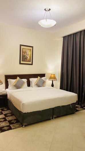  Deluxe One Bedroom  | 1 soverom, sengetøy av topp kvalitet, safe på rommet og skrivebord