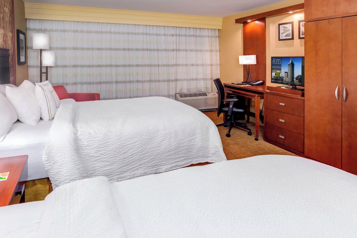 Premium bedding, memory-foam beds, in-room safe, desk