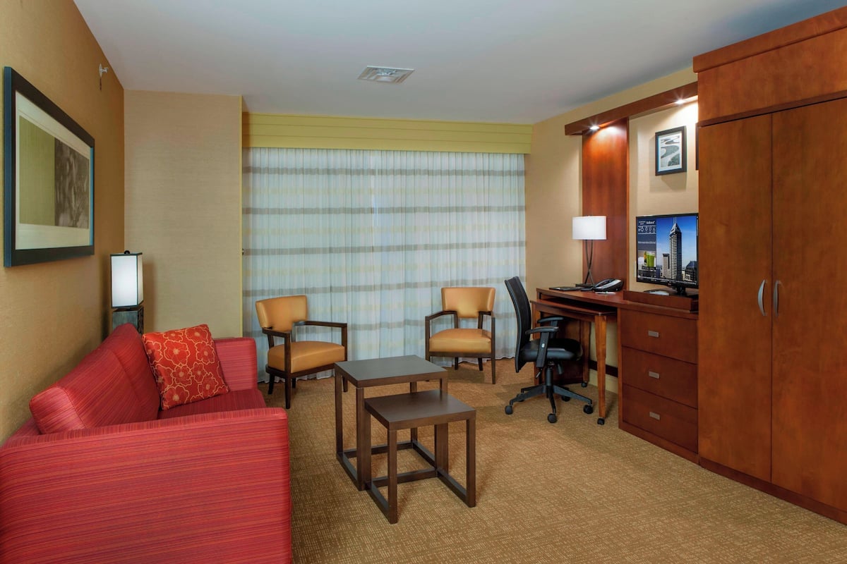Premium bedding, memory-foam beds, in-room safe, desk