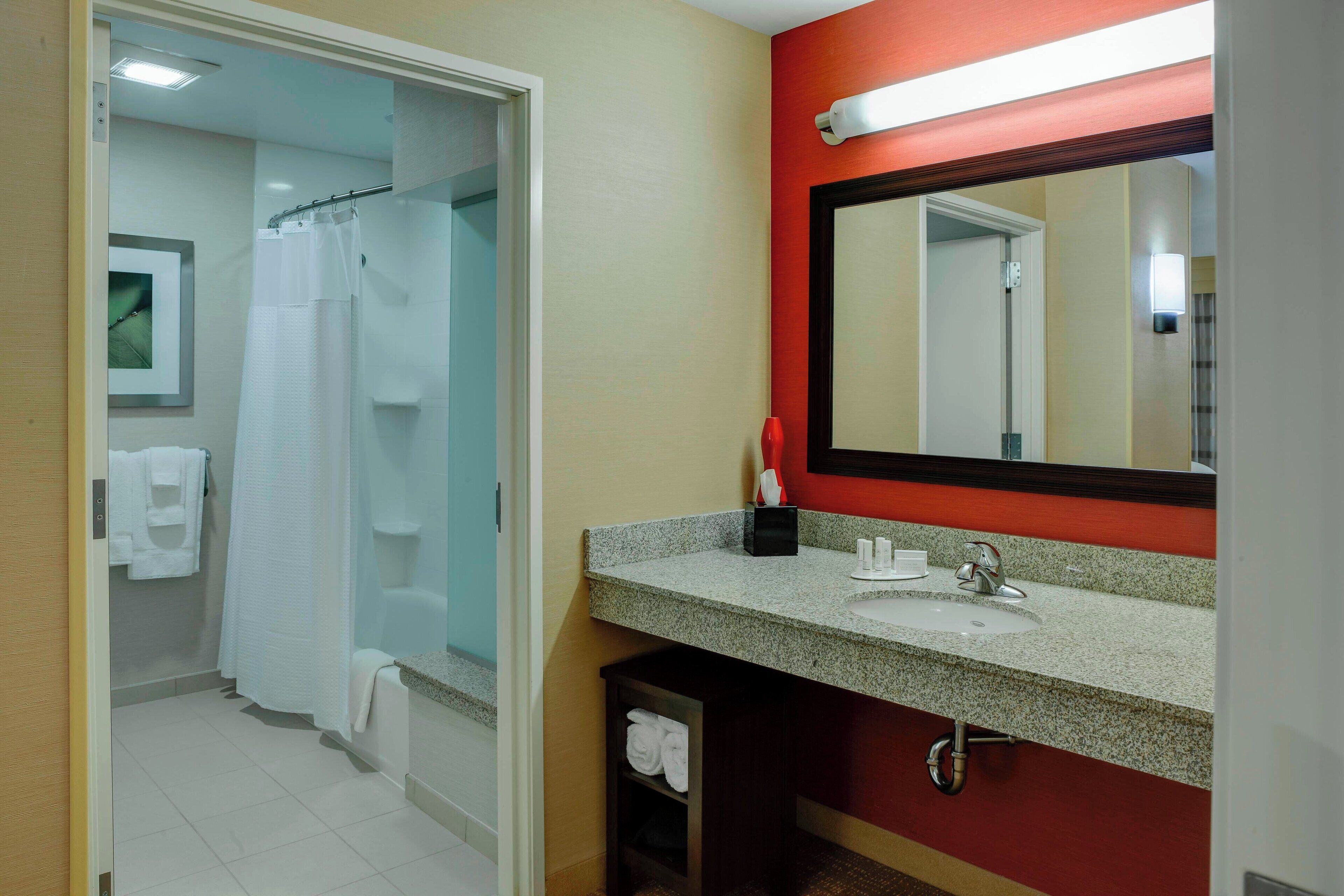 free toiletries, hair dryer, towels, soap