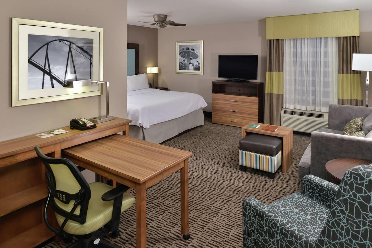 In-room safe, desk, laptop workspace, iron/ironing board